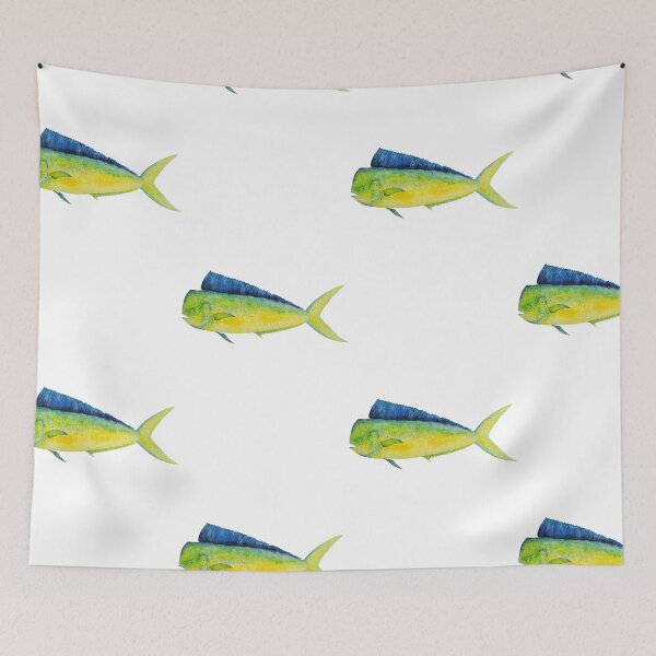 Item preview, Mahi Mahi Watercolor designed and sold by saltyseacow.