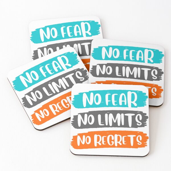 Item preview, no fear no limits no regrets no excuses designed and sold by InsaneCorner.