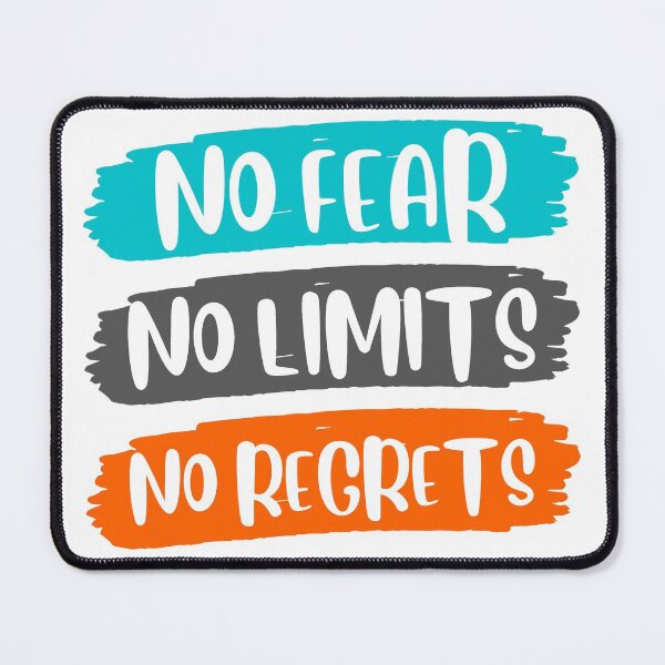 Item preview, no fear no limits no regrets no excuses designed and sold by InsaneCorner.