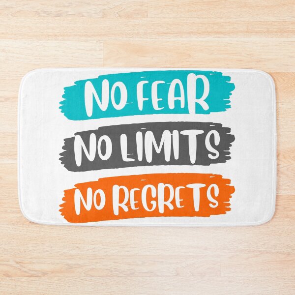 Item preview, no fear no limits no regrets no excuses designed and sold by InsaneCorner.