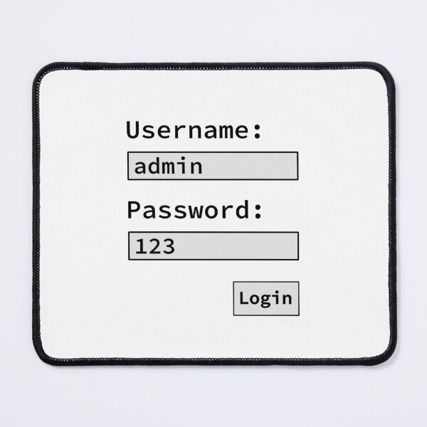 Item preview, Login Form, Username Admin Password 123, Software Developer, Software Engineer, Computer Science, Programmer, Programming Humor, Light designed and sold by Max-Wear.