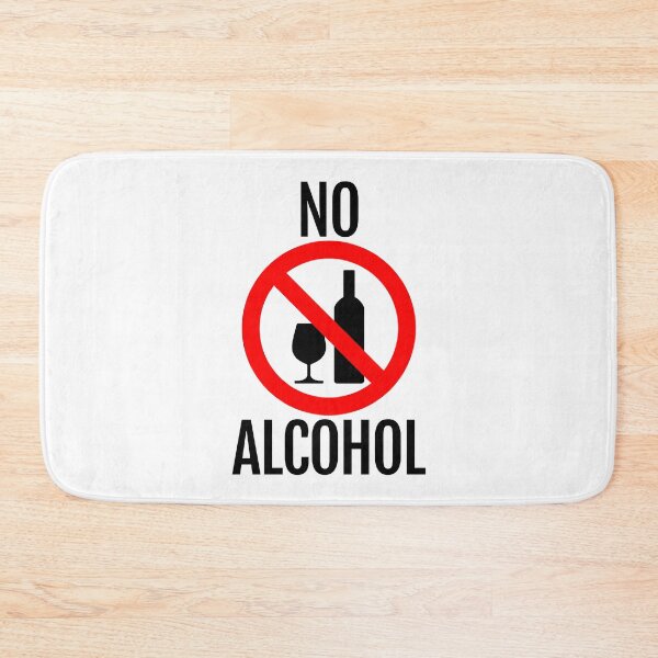 Item preview, No Alcohol - Anti-Alcohol Sign for Homes or Businesses designed and sold by CoolArtGeek.