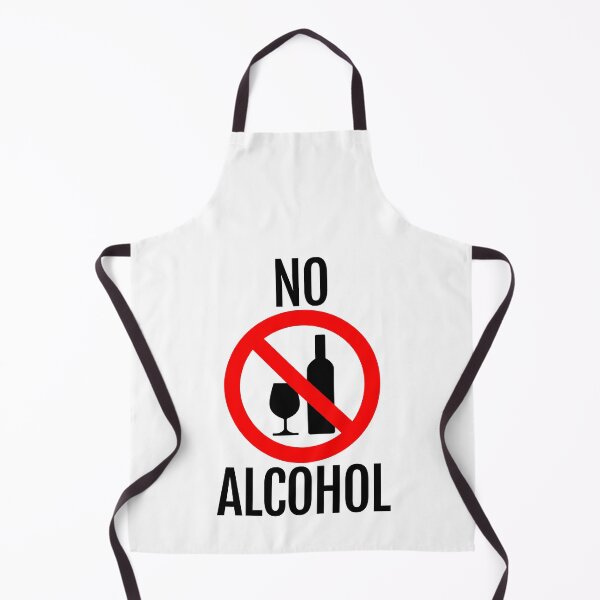 Item preview, No Alcohol - Anti-Alcohol Sign for Homes or Businesses designed and sold by CoolArtGeek.