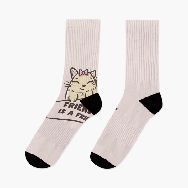 Item preview, Friend in need is a friend indeed | two cats best friends designed and sold by Giovanni's  Brown Quotes.