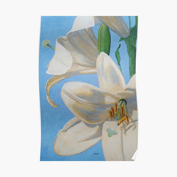 Lilies, Considered Poster