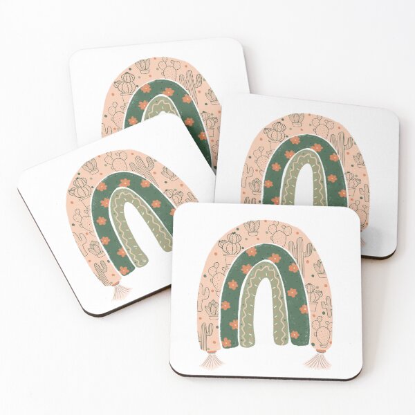 Item preview, Cactus rainbow art print  designed and sold by Pickle-arty.