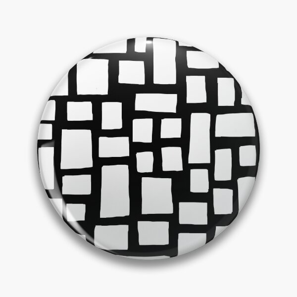 Item preview, White on Black, Monochrome, Sketchy, Block Art  designed and sold by OneThreeSix.