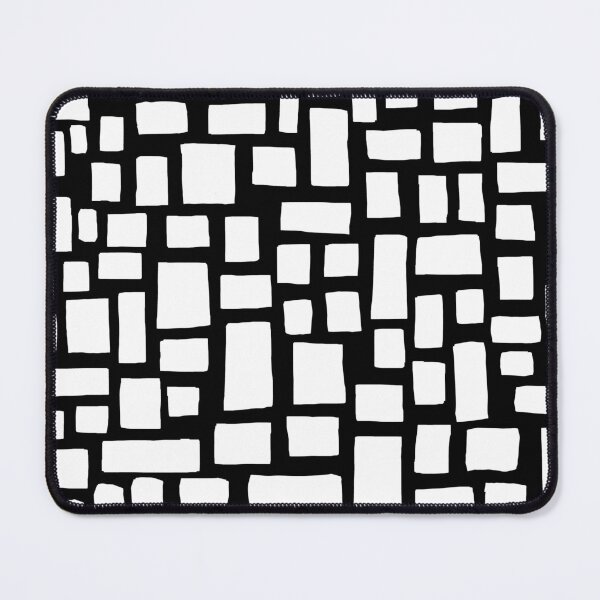 Item preview, White on Black, Monochrome, Sketchy, Block Art  designed and sold by OneThreeSix.