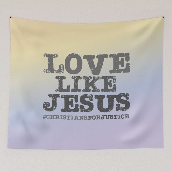 Item preview, Christians for Justice: Love Like Jesus (grey/gray text) designed and sold by Ofeefee.