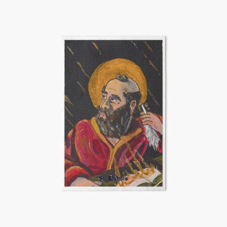 St. Matthew Inspired by the Spirit Art Board Print