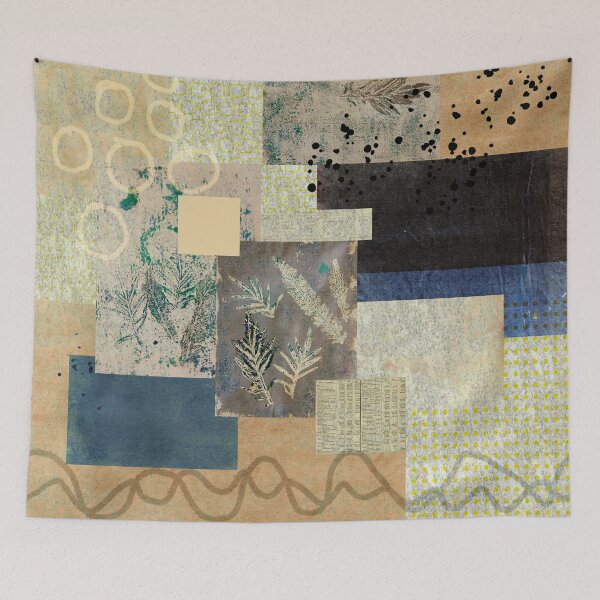 Item preview, Geometric Autumn Collage Art designed and sold by NancyMerkle.