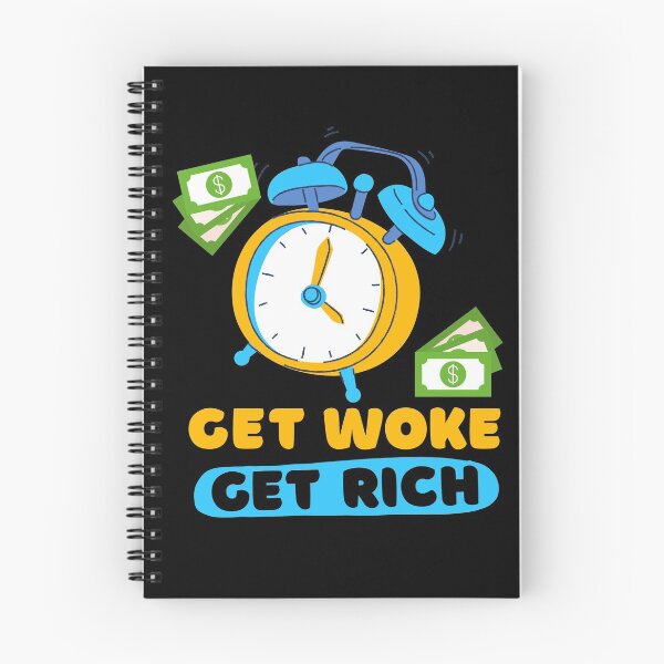Item preview, get woke get rich designed and sold by InsaneCorner.