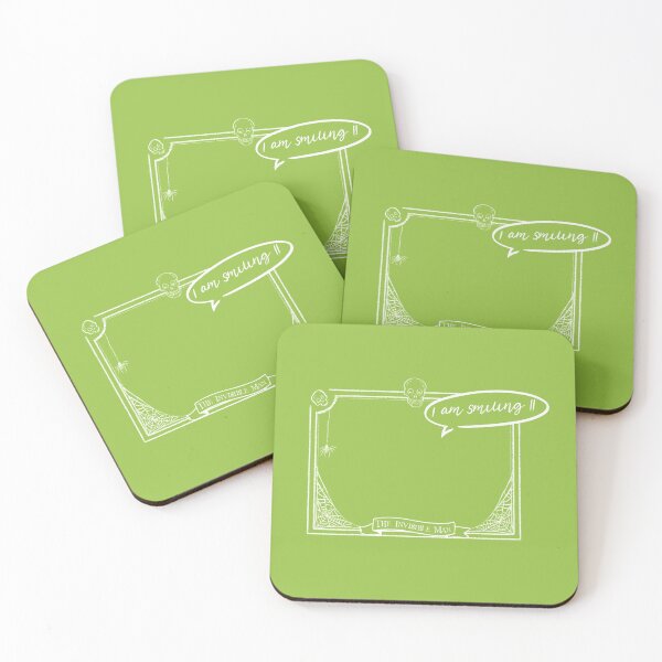 Item preview, Smiling Invisible Man with green background designed and sold by Crystal Raymond.