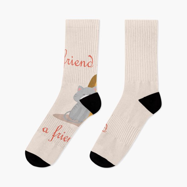 Item preview, Friend in need is a friend indeed | cat and a dog are best friend  designed and sold by Giovanni's  Brown Quotes.