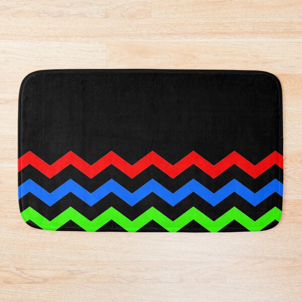 Item preview, CHEVRON MULTICOLORED AND BLACK DESIGN FOR DORM ROOMS AND BACK TO SCHOOL  designed and sold by ozcushionstoo.