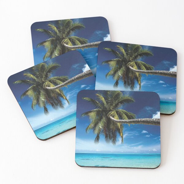 Item preview, Palm Tree Bending Over The Beach Bora Bora Society Islands designed and sold by HammiltenJohn.