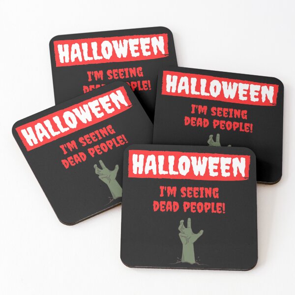 Item preview, Halloween: I'm Seeing Dead People! (red outline version) designed and sold by CherryDamzel.