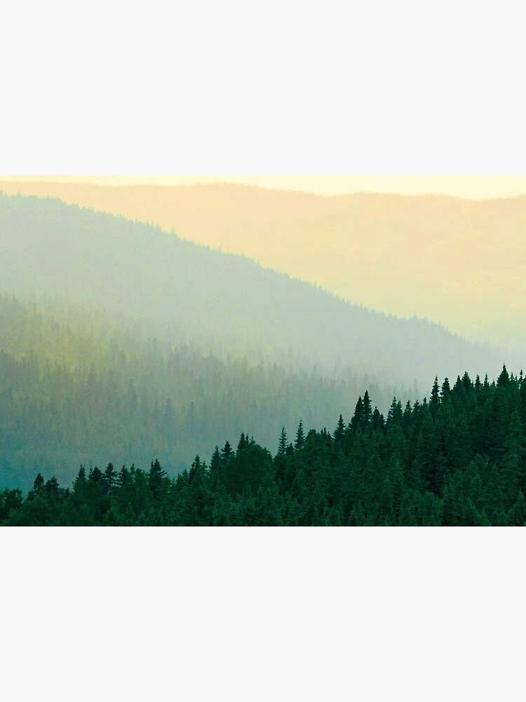 Discover Parc National Des Laurentides Misty Laurentian Mountains Forests Premium Matte Vertical Poster