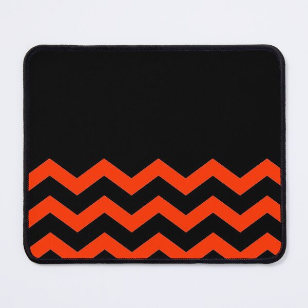 Item preview, BLACK AND ORANGE CHEVRON HALF SOLID HALF CHEVRON DESIGN designed and sold by ozcushionstoo.