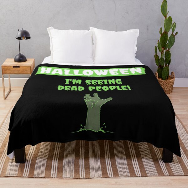 Item preview, Halloween: I'm Seeing Dead People! (green outline version) designed and sold by CherryDamzel.