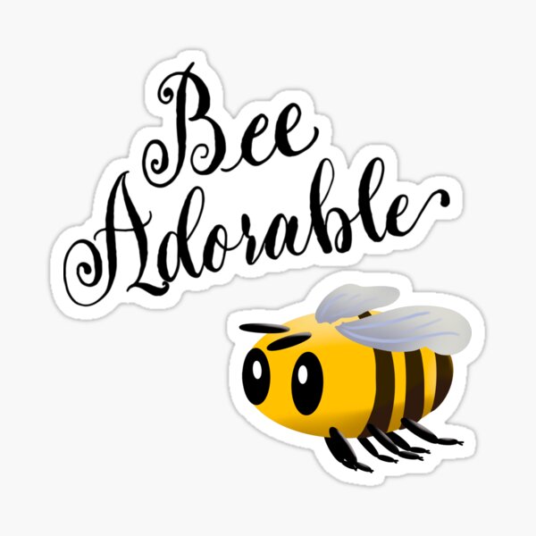 Bee Adorable Sticker