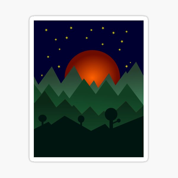 Summernight Sticker
