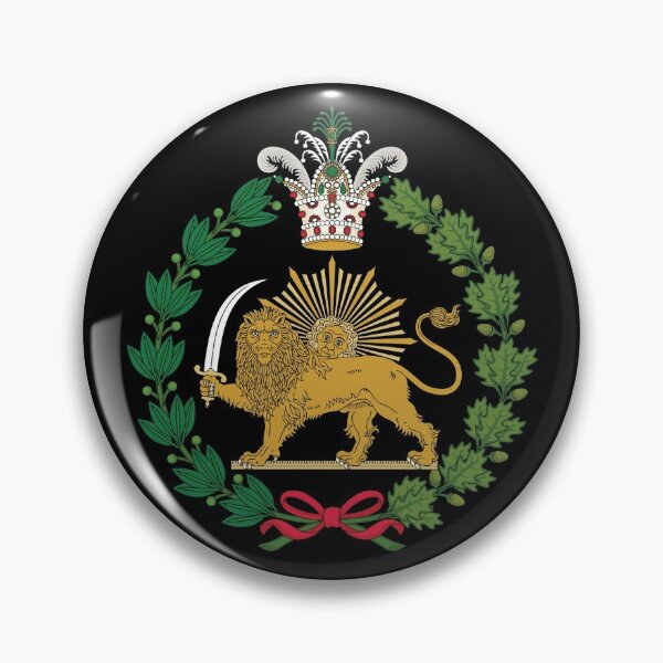 Artikel-Vorschau von Shir-o-Khorshid Löwe Iran Nationalflagge Löwe und Sonnensymbol, designt und verkauft von signsandsymbols.