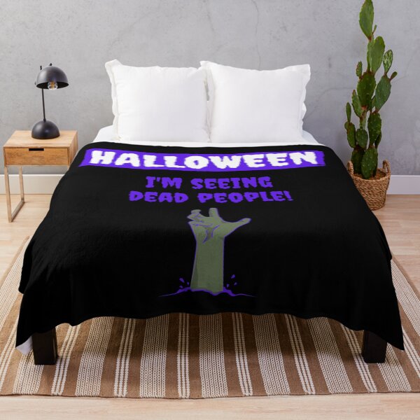 Item preview, Halloween: I'm Seeing Dead People! (purple outline version) designed and sold by CherryDamzel.