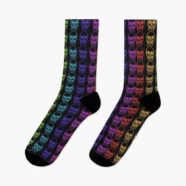 Item preview, Rainbow skulls designed and sold by DesignGoblins.