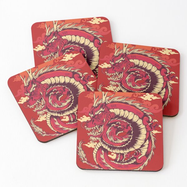Item preview, Red Dragon and Fiery Clouds designed and sold by MagicStrawberry.