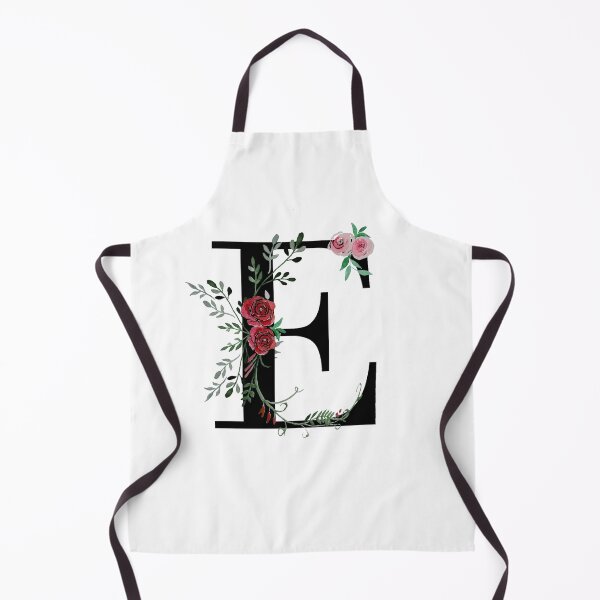 Item preview, Letter E Initials monogram floral designed and sold by Saba-Red-Ideas.