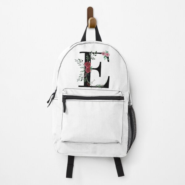 Item preview, Letter E Initials monogram floral designed and sold by Saba-Red-Ideas.