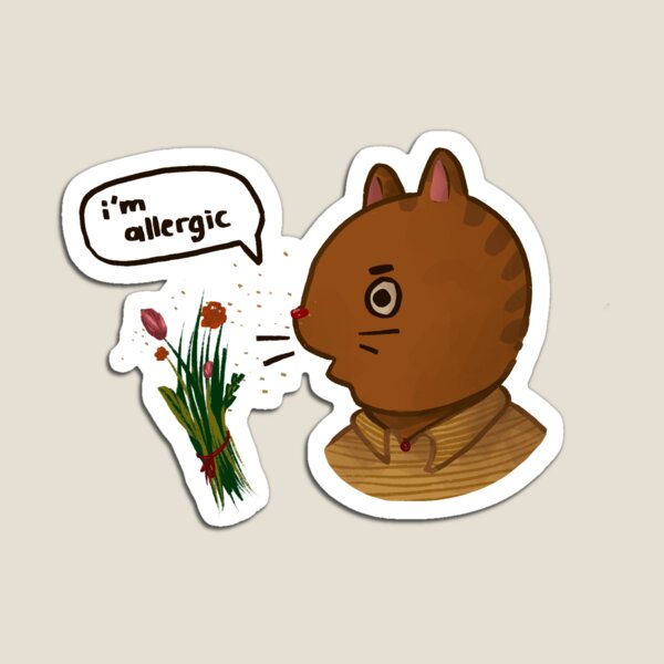 Item preview, Pollen allergy cat designed and sold by Strawbewygum.