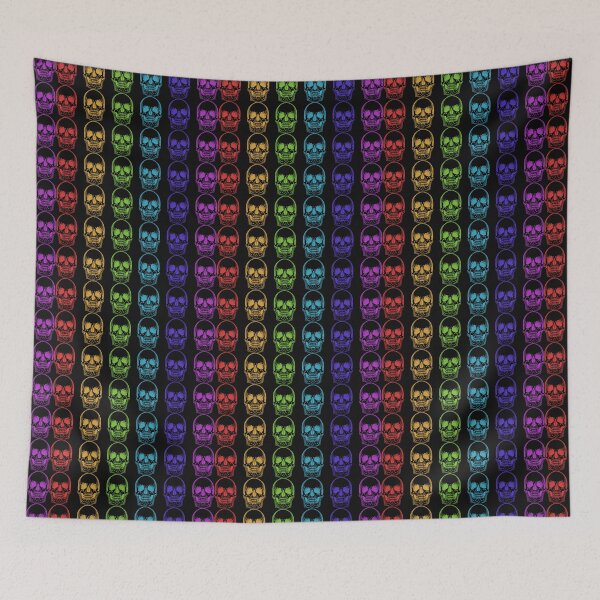 Item preview, Rainbow skulls designed and sold by DesignGoblins.
