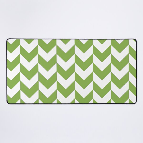 Item preview, WHITE  AND GREENERY CHEVRON ZIG ZAG  STRIPED ARROWS - BY OZCUSHIONSTOO designed and sold by ozcushionstoo.