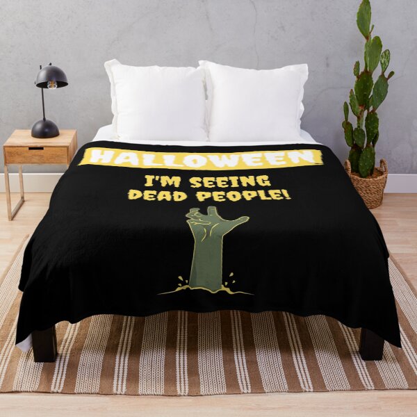 Item preview, Halloween: I'm Seeing Dead People! (yellow outline version) designed and sold by CherryDamzel.