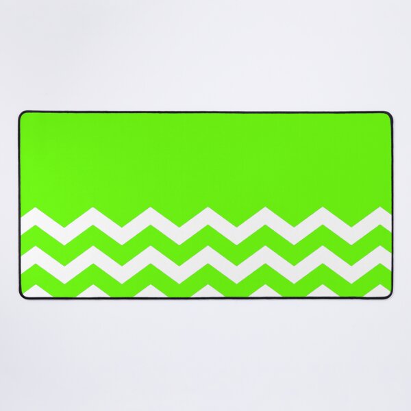 Item preview, WHITE AND NEON GREEN CHEVRON ZIG ZAG HALF TONE PATTERN - BY OZCUSHIONSTOO designed and sold by ozcushionstoo.