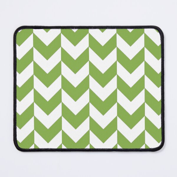Item preview, WHITE  AND GREENERY CHEVRON ZIG ZAG  STRIPED ARROWS - BY OZCUSHIONSTOO designed and sold by ozcushionstoo.