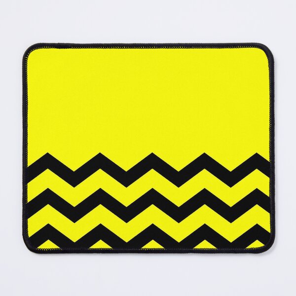 Item preview, BLACK AND NEON YELLOW CHEVRON ZIG ZAG  HALF TONE PATTERN - BY OZCUSHIONSTOO designed and sold by ozcushionstoo.