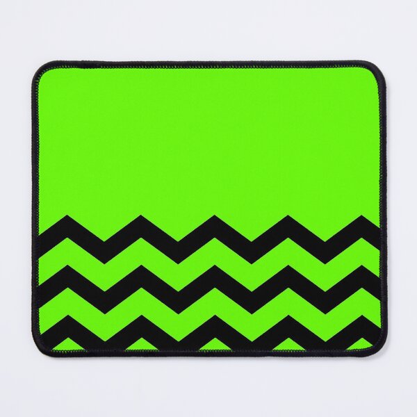 Item preview, BLACK AND NEON GREEN CHEVRON ZIG ZAG HALF TONE PATTERN - BY OZCUSHIONSTOO designed and sold by ozcushionstoo.