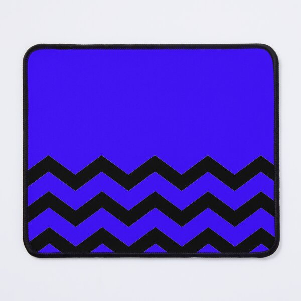 Item preview, BLACK AND BLUE CHEVRON ZIG ZAG  HALF TONE PATTERN - BY OZCUSHIONSTOO designed and sold by ozcushionstoo.
