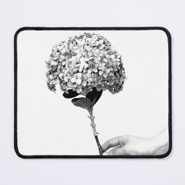 Item preview, Hortensia Hydrangea Flower Black and White designed and sold by anafrancisconi.