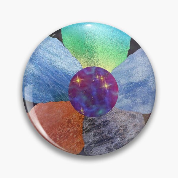 Item preview, The Five Elements - Flower Pentacle - Air, Earth, Fire, Water, Love designed and sold by Loveday Funck.