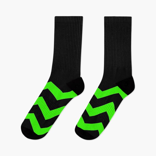 Item preview, NEON GREEN AND BLACK CHEVRON ZIG ZAG  HALF TONE PATTERN - BY OZCUSHIONSTOO designed and sold by ozcushionstoo.