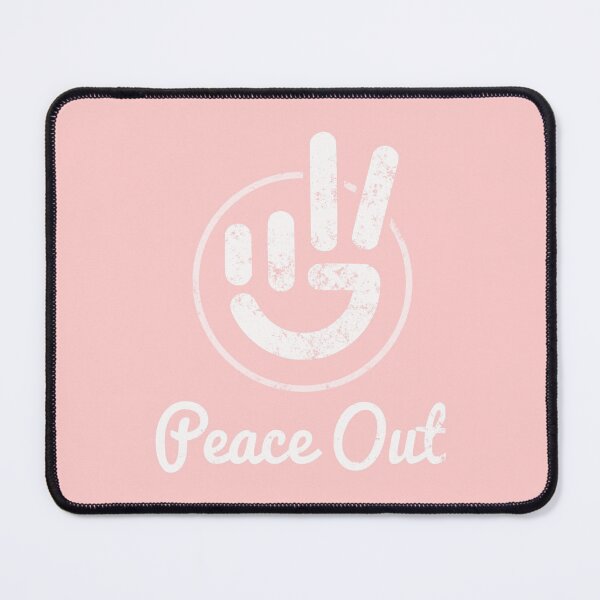 Item preview, Peace Out - Coral designed and sold by PrairieGrouse.