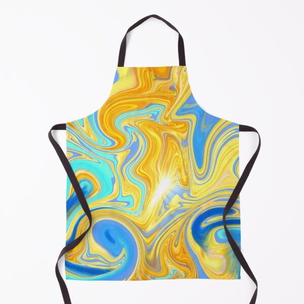 Item preview, Blue and Gold Marble Swirling Sky Abstract designed and sold by Deborah Camp.