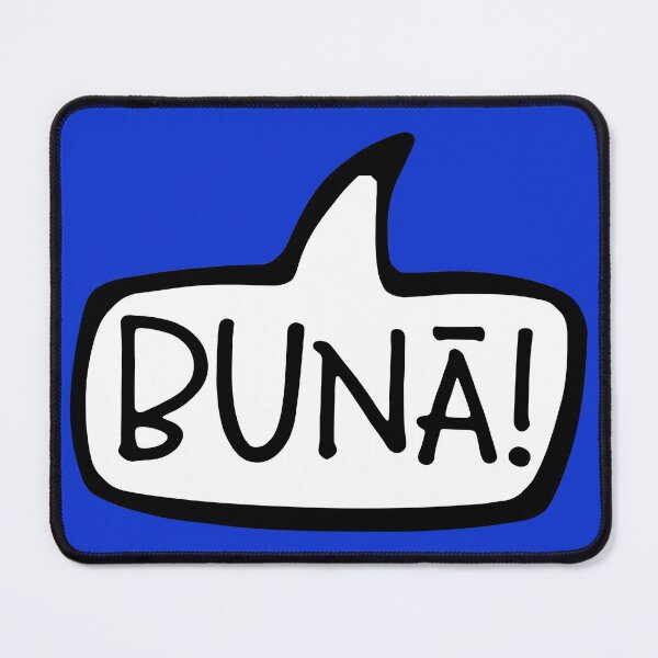 Item preview, Bunā! Romanian Greeting Hello Speech Bubble, Romania, Buna designed and sold by Celticana.
