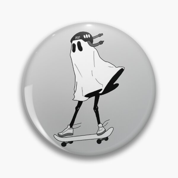 Item preview, skater sad ghost - halloween ghost  designed and sold by -justb-.