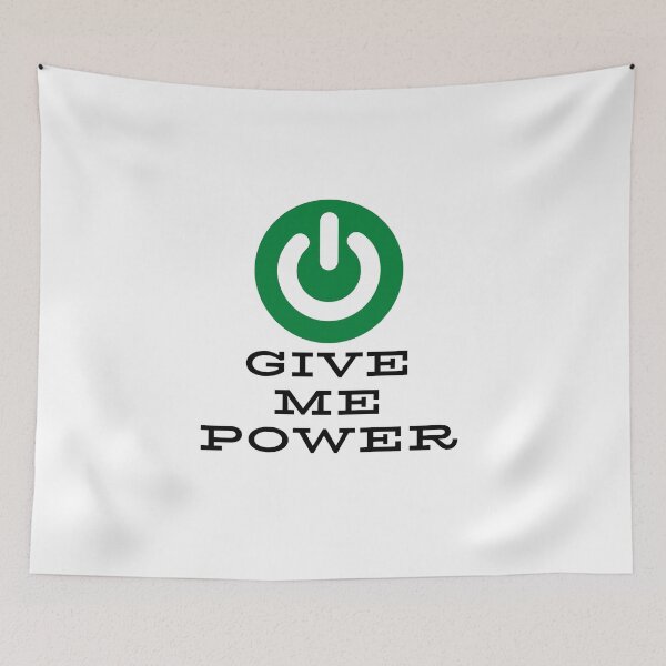 Item preview, Give Me Power - Gaming designed and sold by Never Too Much Stuff.