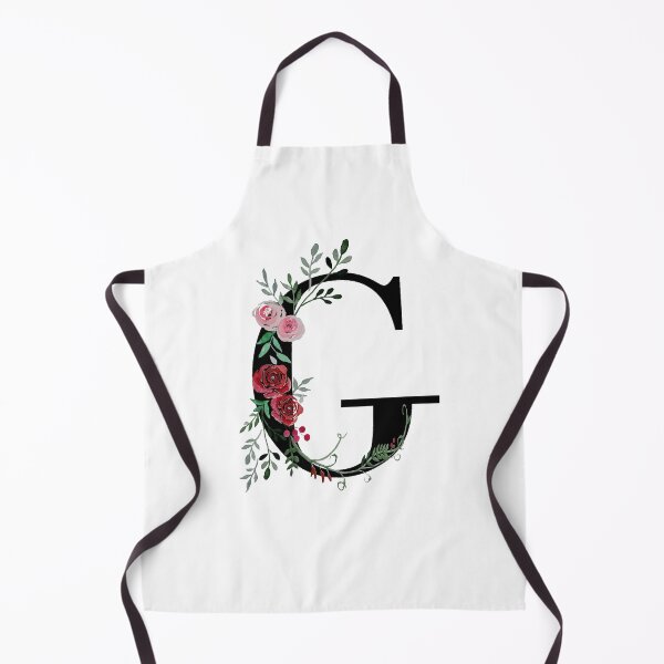 Item preview, Letter G Initials monogram floral designed and sold by Saba-Red-Ideas.